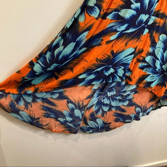 MAEVE Sz 0 High Low  Hemline Oversized Flowy Colourful Dress - Picture 10 of 12